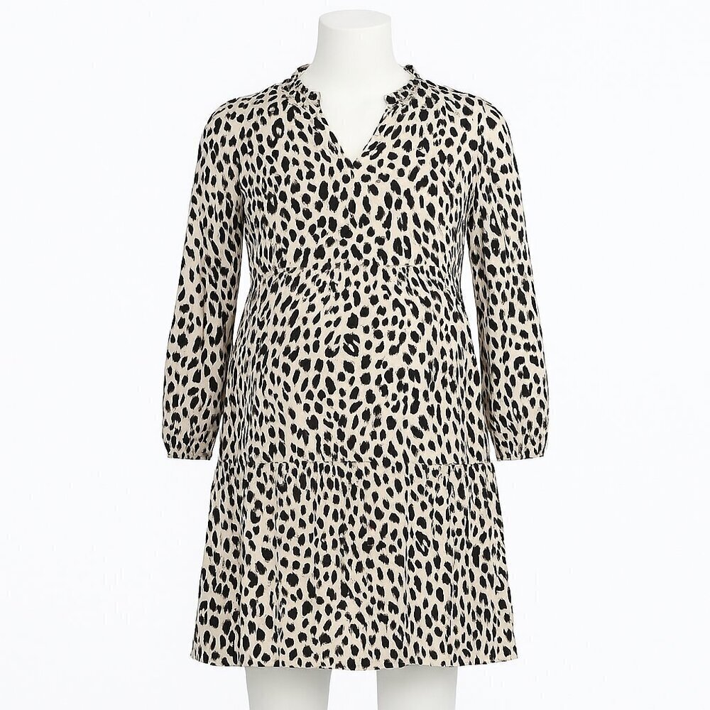 Maternity Dress Anthropologie x Yumi Kim Leopard Ivory Aura Size Small
